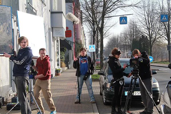 Impressionen von den Dreharbeiten zum Film, Helica in Hagen